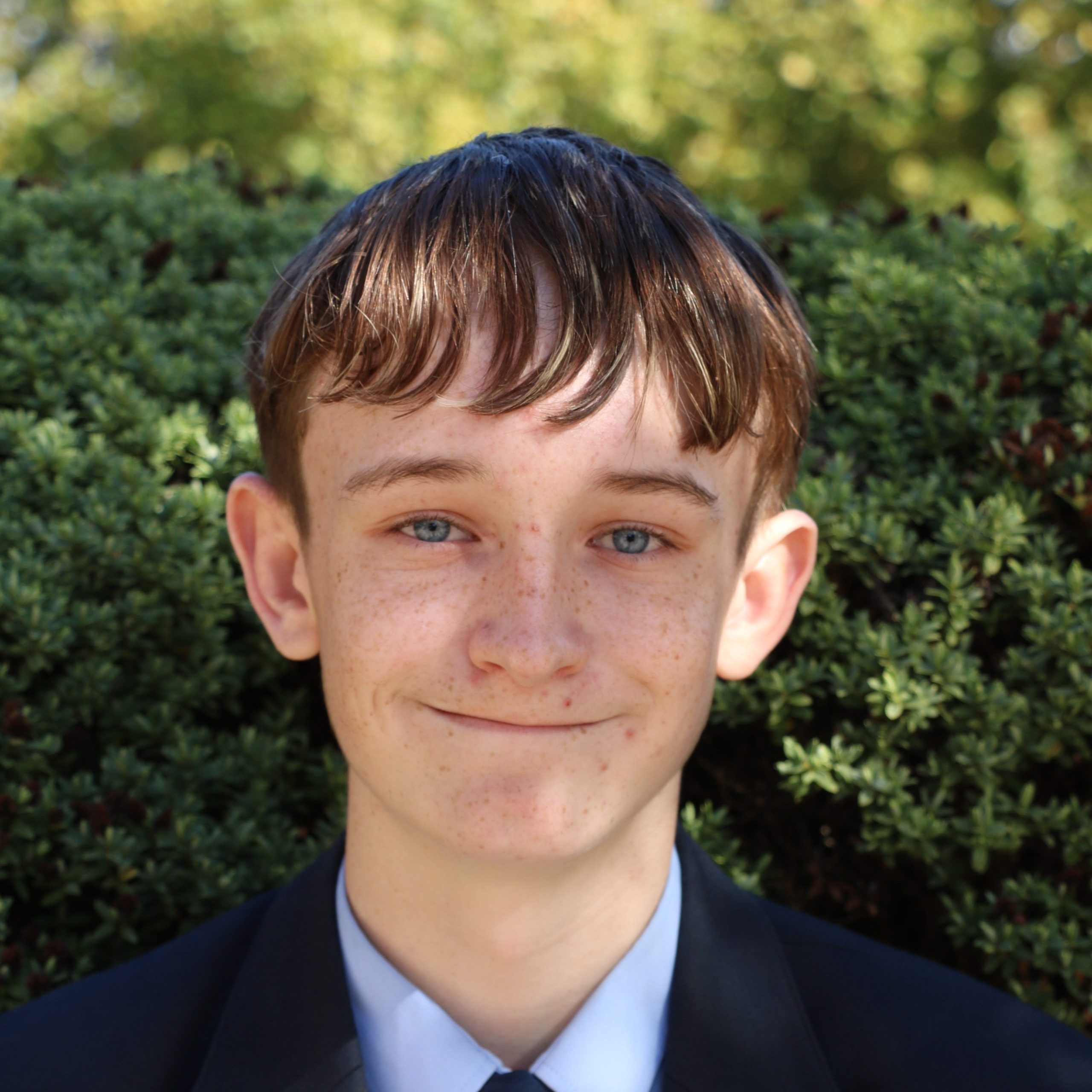 Photograph of Theo , the Head Student at Broadfield School